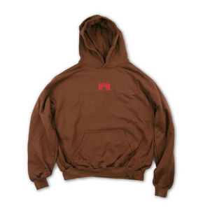 "Bring an end to all anger." Hoodie - Vintage Brown