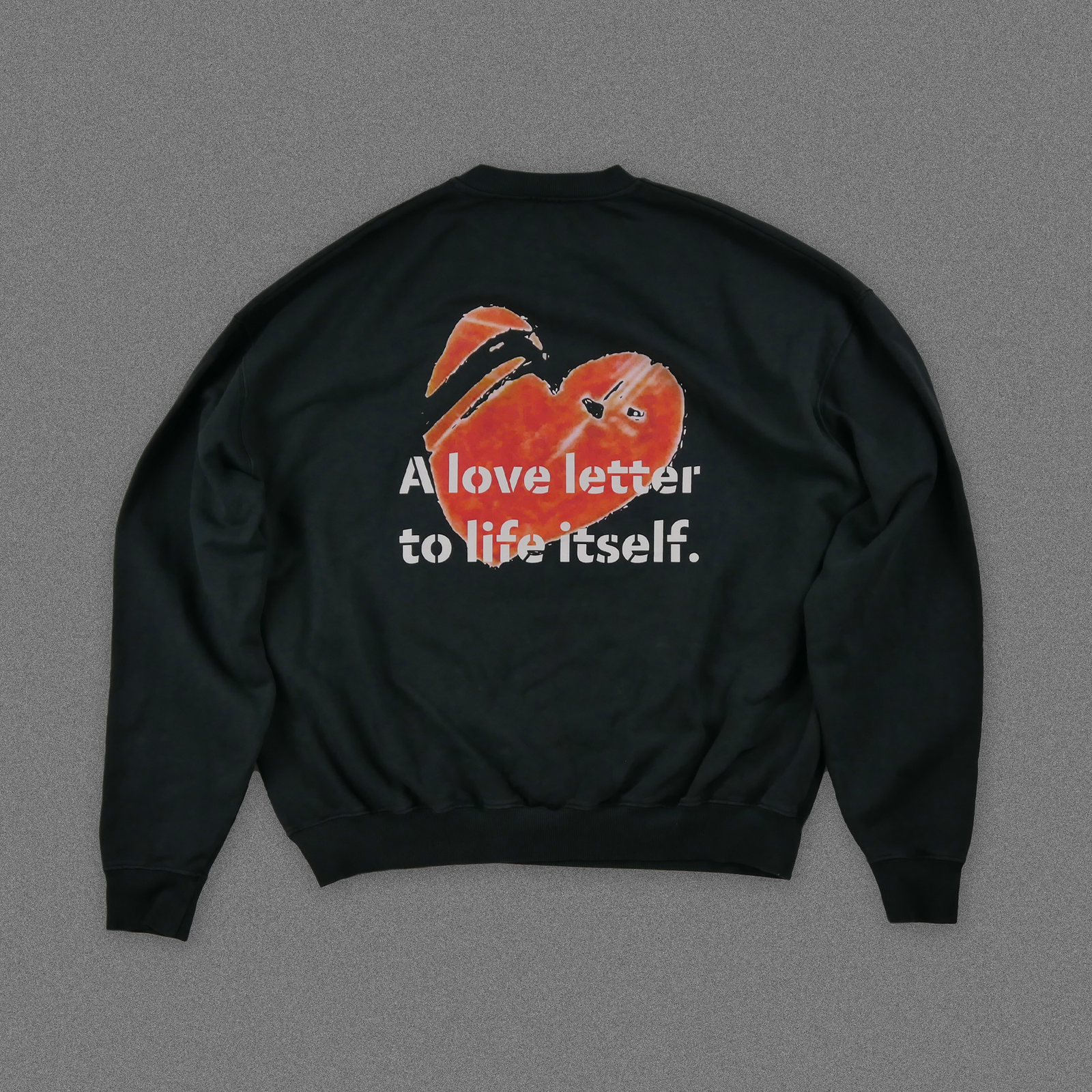 "A love letter to life itself." Sweater - Vintage Black