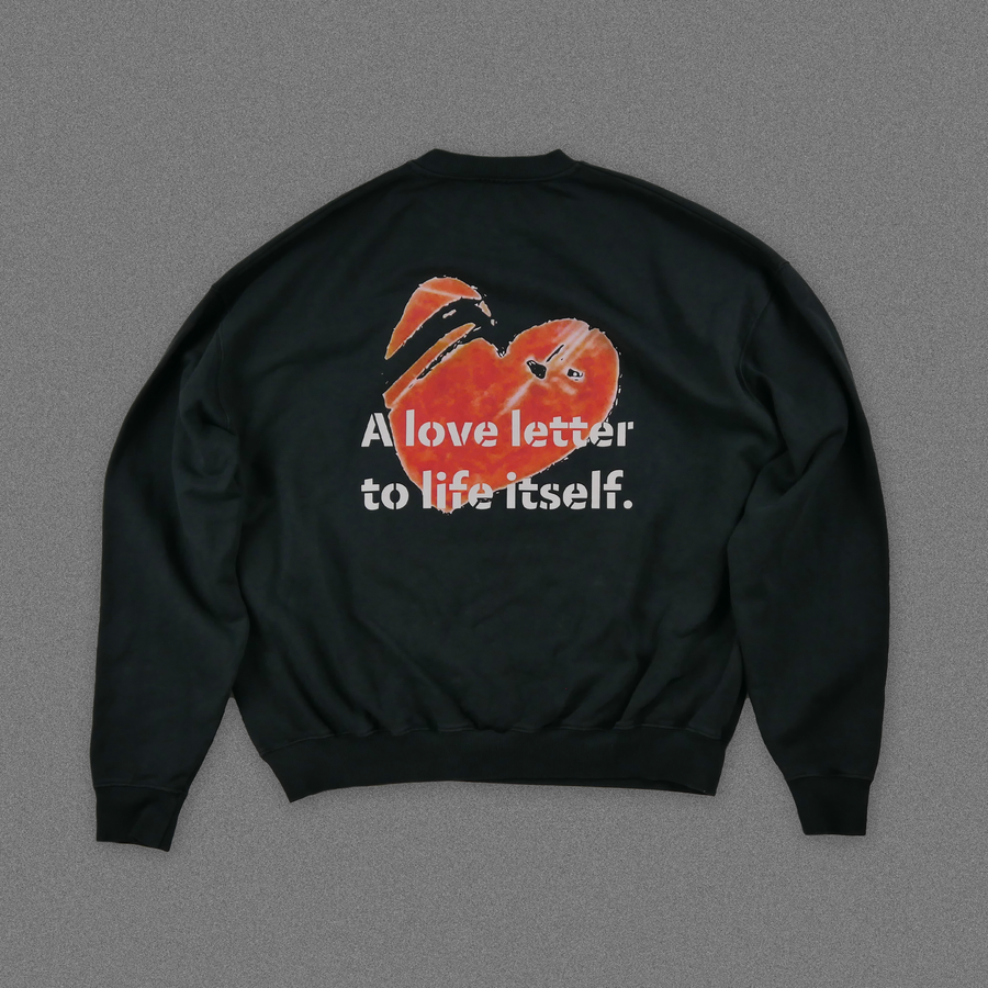 "A love letter to life itself." Sweater - Vintage Black