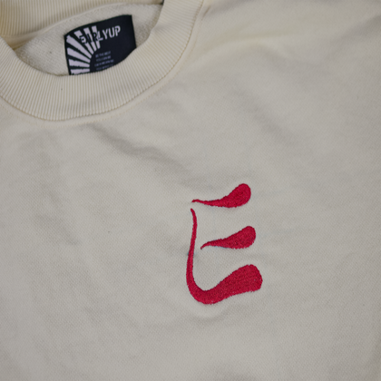 EARLYUP Monogramm Sweater - Cream White