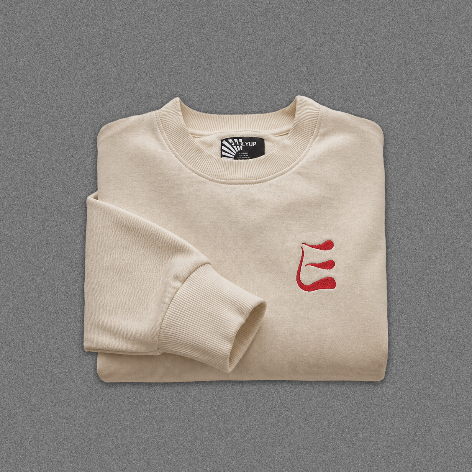 EARLYUP Monogramm Sweater - Cream White