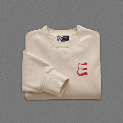 EARLYUP Monogramm Sweater - Cream White