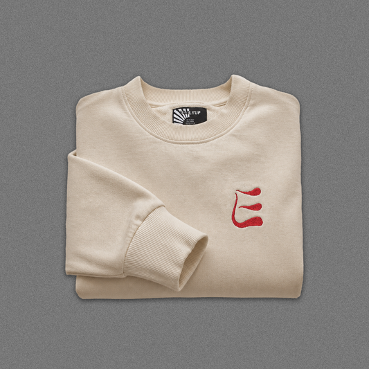 EARLYUP Monogramm Sweater - Cream White