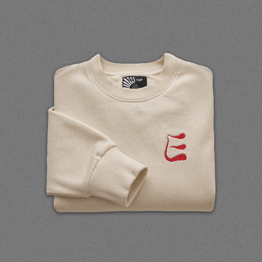 EARLYUP Monogramm Sweater - Cream White