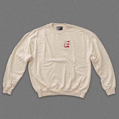 EARLYUP Monogramm Sweater - Cream White