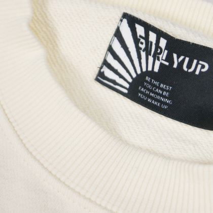 "Live.Love.Hope.Grow." Sweater - Cream White