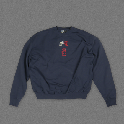 "Live.Love.Hope.Grow." Sweater - Navy Blue