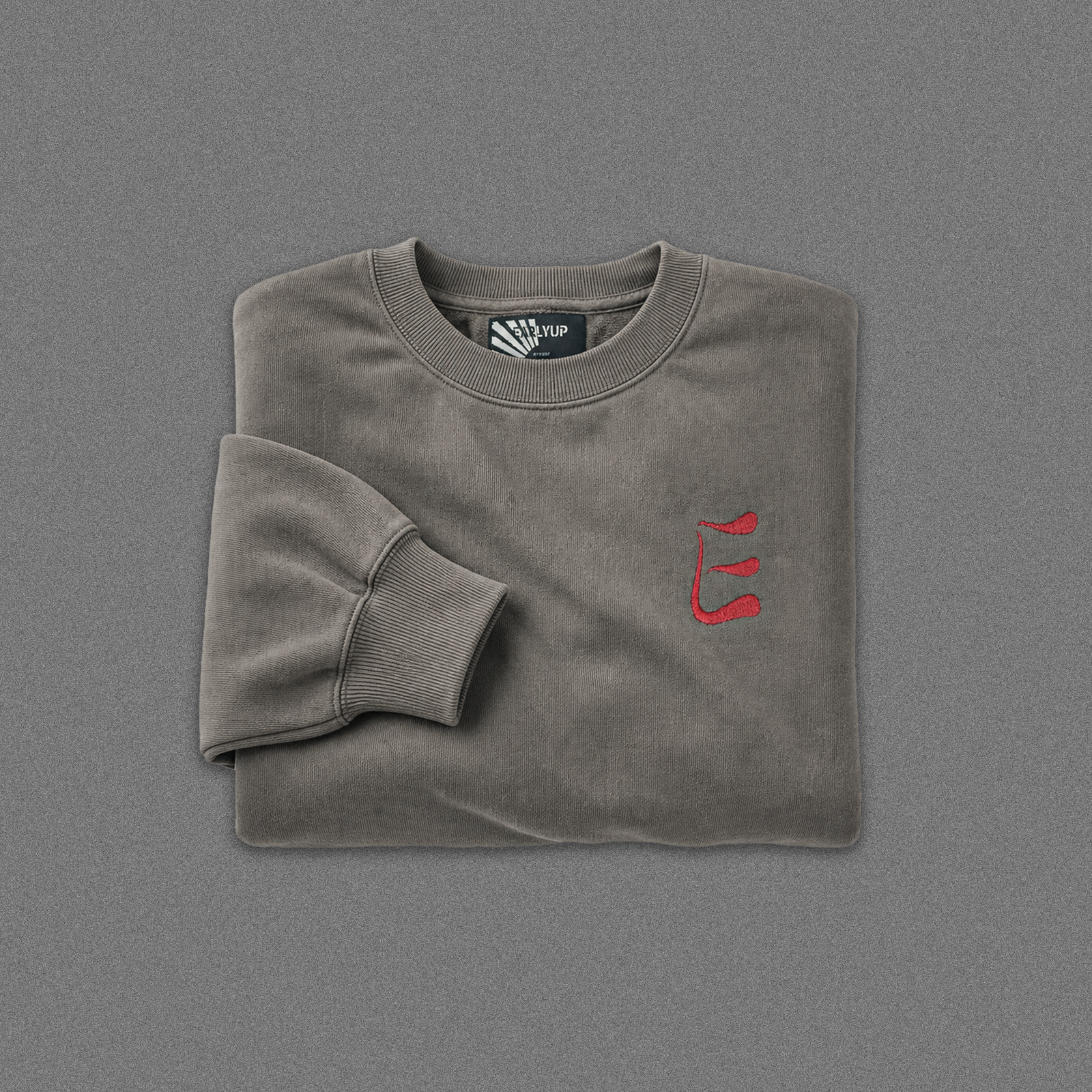 EARLYUP Monogramm Sweater - Pigment Grey