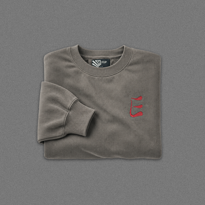 EARLYUP Monogramm Sweater - Pigment Grey