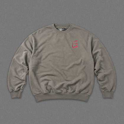 EARLYUP Monogramm Sweater - Pigment Grey