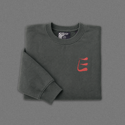 EARLYUP Monogramm Sweater - Wild Green