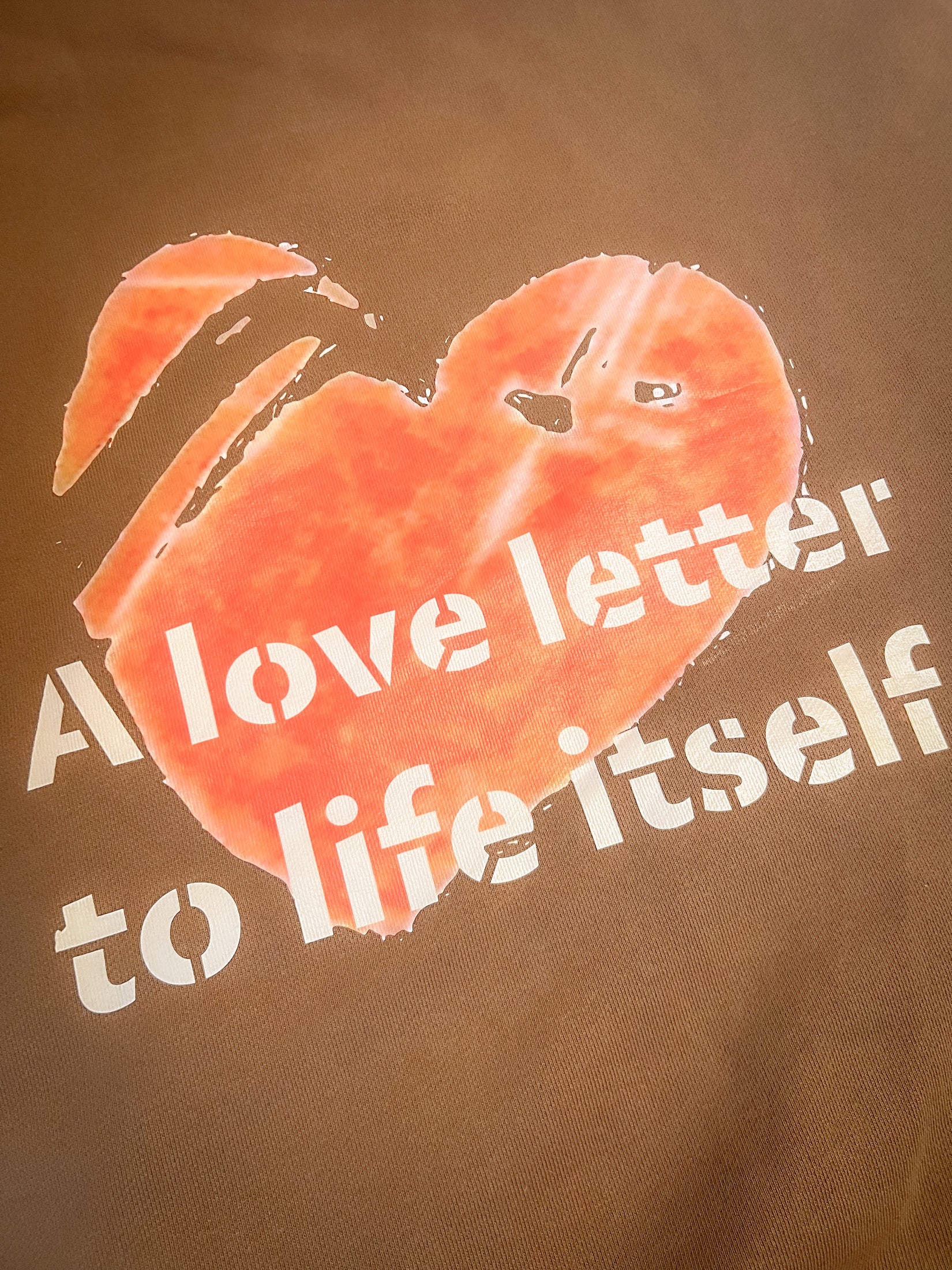 Print mit Herzgrafik und Statement